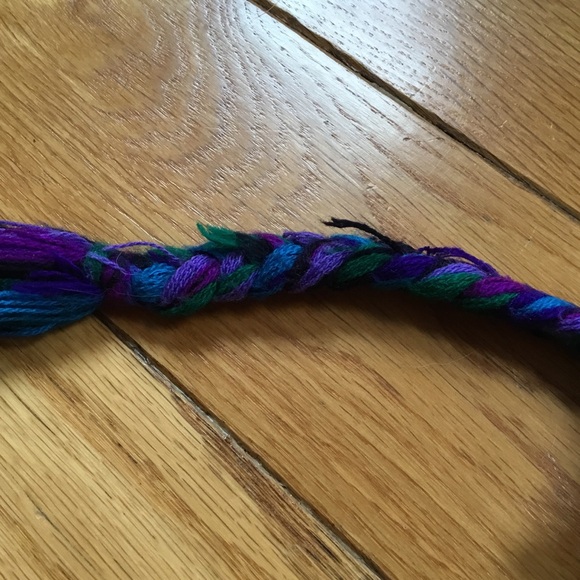 Vintage Crochet Macrame Colorful Belt main image 4